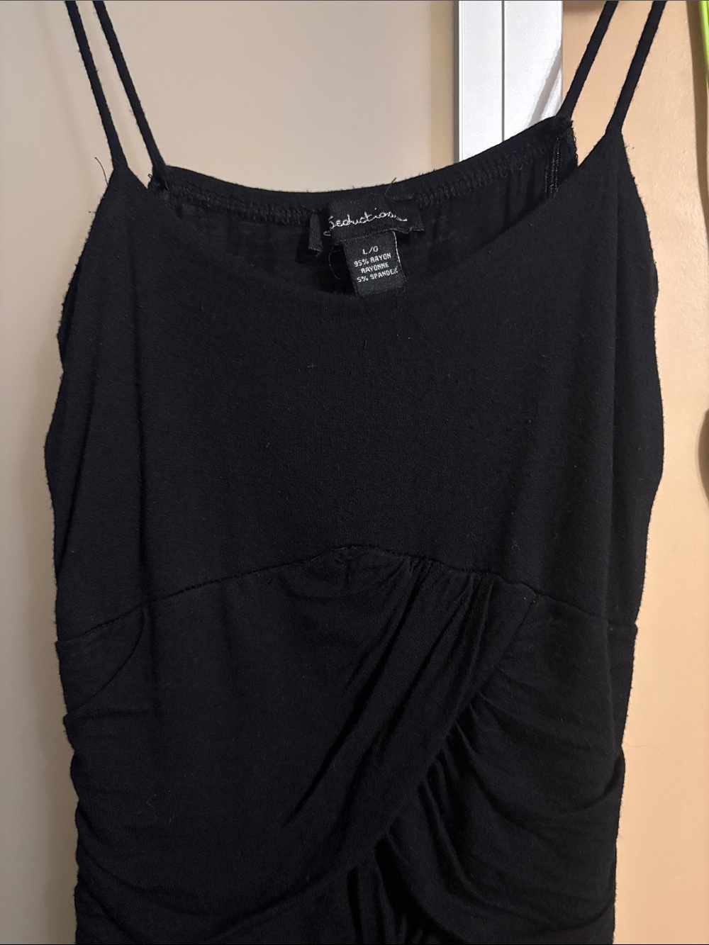 Seductions Ruched Spaghetti-Strap Mini Short Dress - Picture 2 of 7